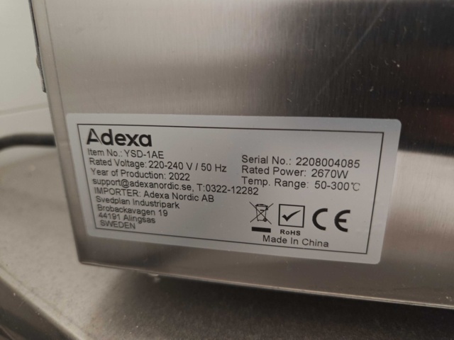 1485670-12 Varmluftsugn - Adexa YSD-1AE