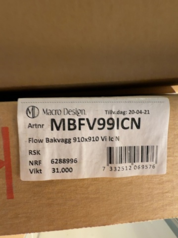 1529949-6 Shower cabin - Macro Design Flow MBFV99ICN