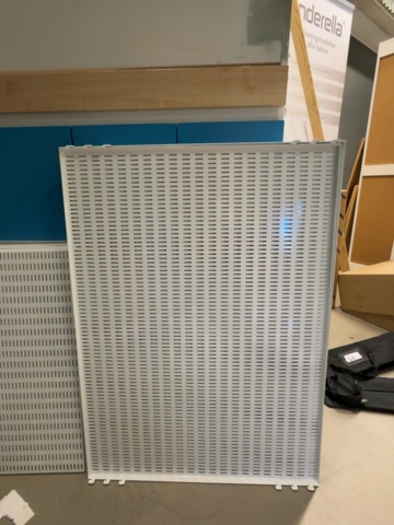 1529952-2 Shop fittings – cabinets with shelving systems and perforated panels