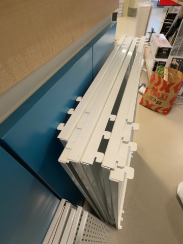 1529952-5 Shop fittings – cabinets with shelving systems and perforated panels