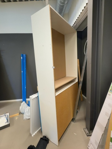 1529952-7 Shop fittings – cabinets with shelving systems and perforated panels