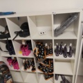 1485693-2 Collection of clothes, boots, suitcase, etc.