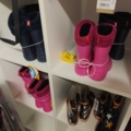 1485693-5 Collection of clothes, boots, suitcase, etc.