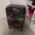1485693-7 Collection of clothes, boots, suitcase, etc.