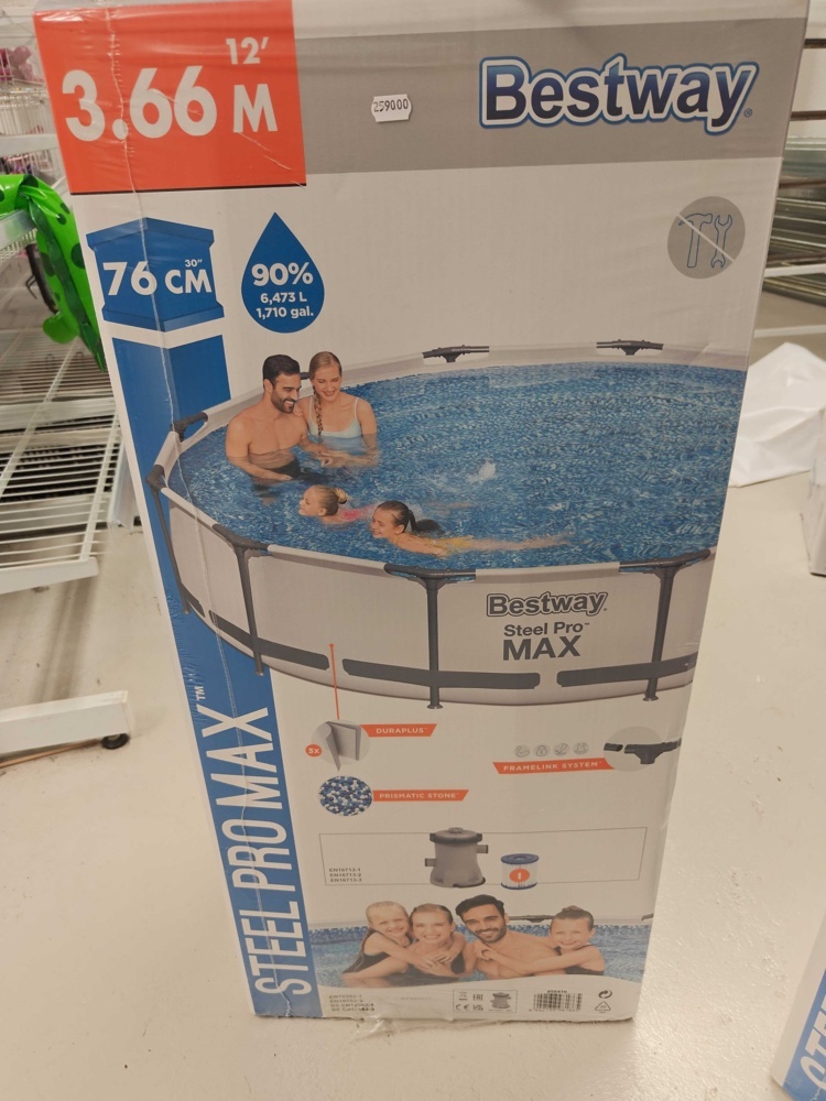 1485727-2 Pool med filterpump - Bestway Steel Pro MAX
