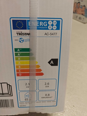 1485730-8 Portable air conditioner - Tristar AC-5477