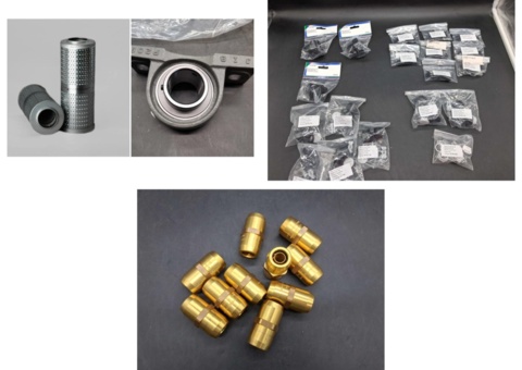 Vehicle parts - hydraulic filter, spare kit and brake couplings