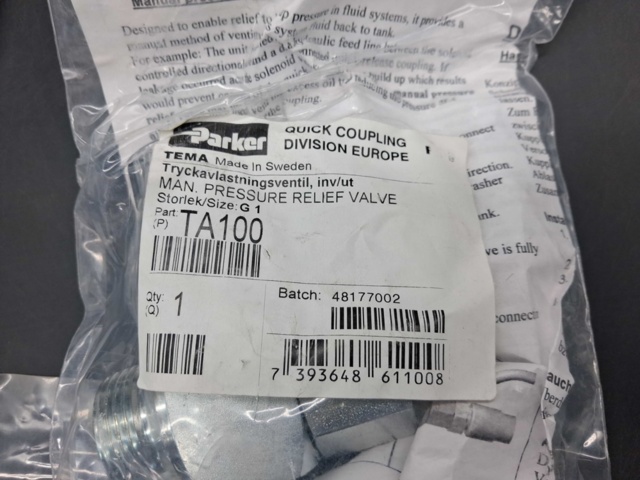 1571656-7 Brake couplings and hydraulic couplings - Parker TEMA
