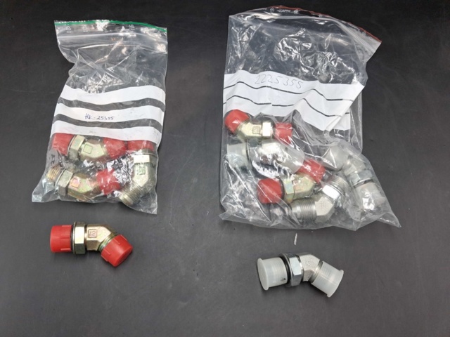 1571659-6 Hydraulic angle adapters and couplings - mixed models