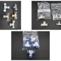1571660-1 Hydraulic T-couplings and angle couplings - mixed dimensions