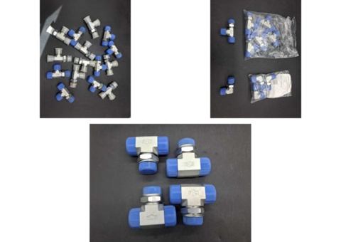 Hydraulic T-couplings and adapters - mixed models