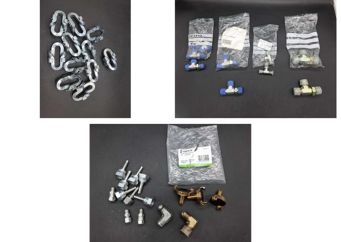 Shackles, ball valves and couplings - mixed models