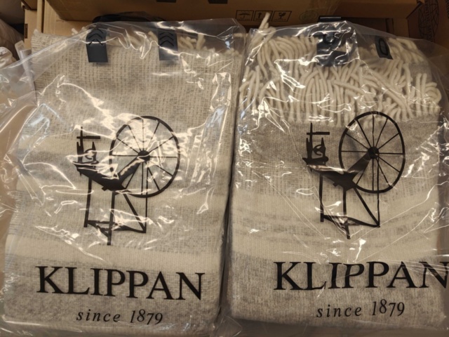 1564800-1 Wool blankets 2 pcs new - Klippan Freja Grey
