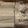 1564800-2 Wool blankets 2 pcs new - Klippan Freja Grey