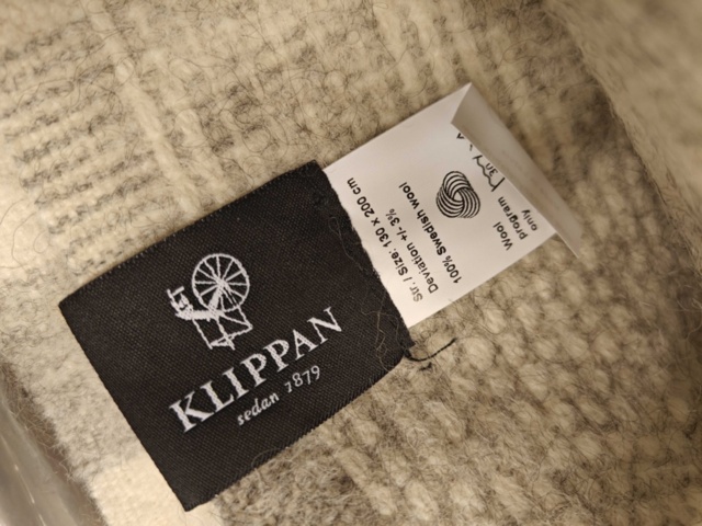 1564800-4 Wool blankets 2 pcs new - Klippan Freja Grey