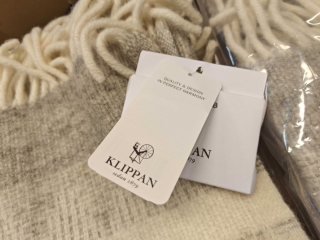 1564800-5 Wool blankets 2 pcs new - Klippan Freja Grey