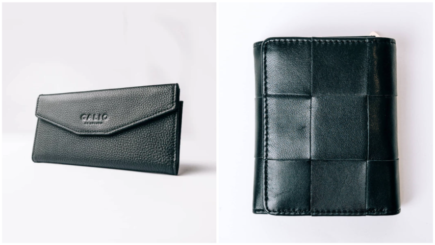 1571719-10 Leather wallets, 4 pcs - Galio of Sweden
