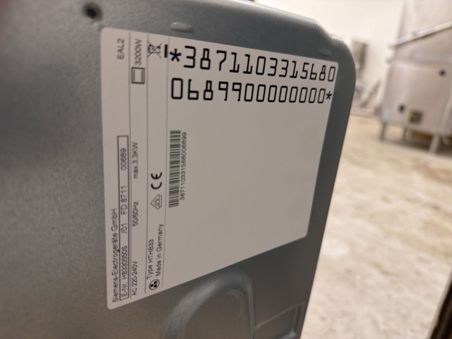 1566681-9 Inbyggnadsugn - Siemens HB330550S