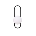1570055-5 Soffbord 40cm svart & lampa