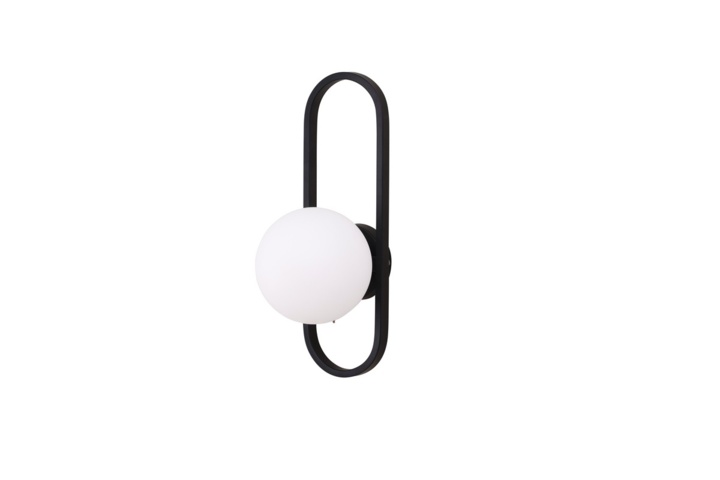 1570055-7 Soffbord 40cm svart & lampa