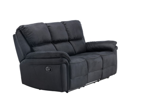 Reclinersoffa svart