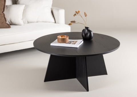 Soffbord 100cm svart
