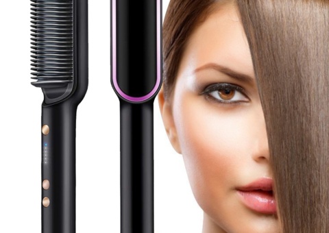 Straightener / Flat Brush, 5-Pack with 5 temperature control levels
