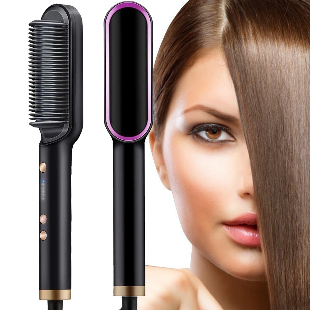 1536988-1 Straightener / Flat Brush, 5-Pack with 5 temperature control levels