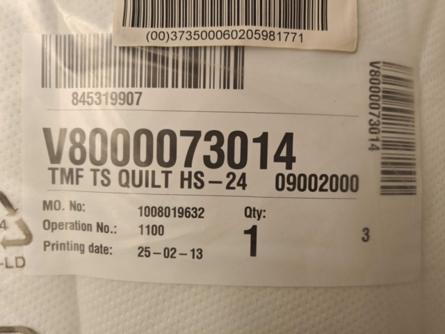 1564808-4 Bäddmadrasser 2 st nya, 90 x 200 cm - TMF TS Quilt HS 24