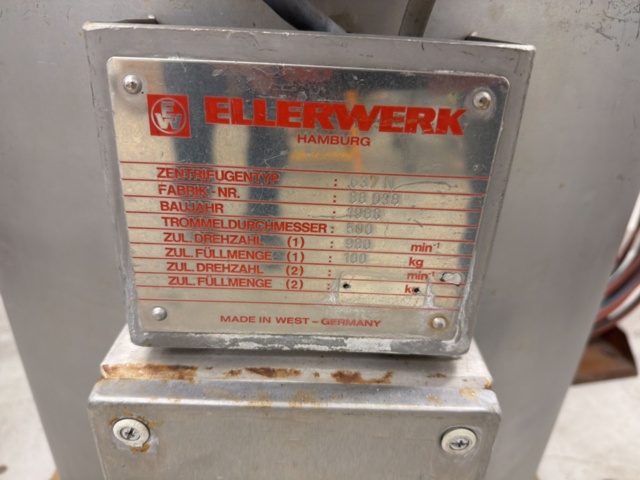 1566691-4 Centrifuge - Ellerwerk 637 N - 1988