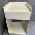 1436439-8 Lamp, side table and curtains with rails