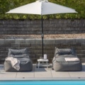 1570106-1 Parasoll vitt 3 meter
