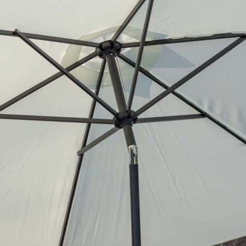1570106-3 Parasoll vitt 3 meter