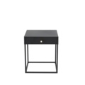 1570012-2 Bedside tables black 2pcs