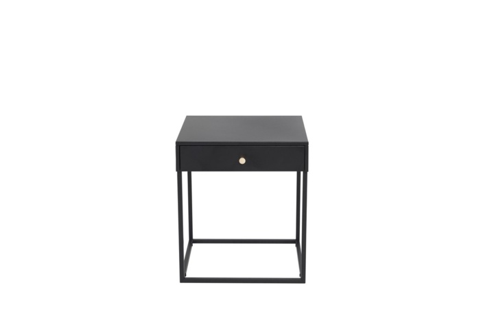1570012-2 Bedside tables black 2pcs