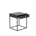 1570012-3 Bedside tables black 2pcs