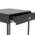 1570012-4 Bedside tables black 2pcs