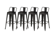 1570013 Bar stools black 4pcs