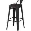 1570013-2 Bar stools black 4pcs