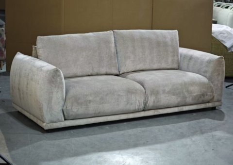 Sammets 3-sits soffa