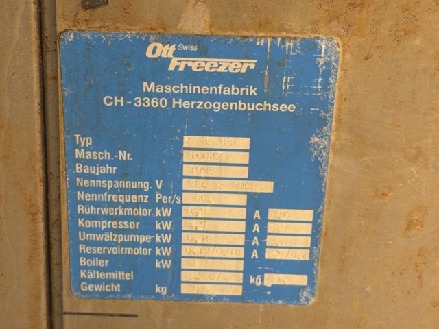 1566696-9 Professionell pastöriserings- och frysmaskin - Ott Swiss Freezer Master Pasto I-W