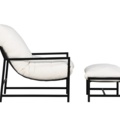 1570172-4 Loungefåtölj Svart