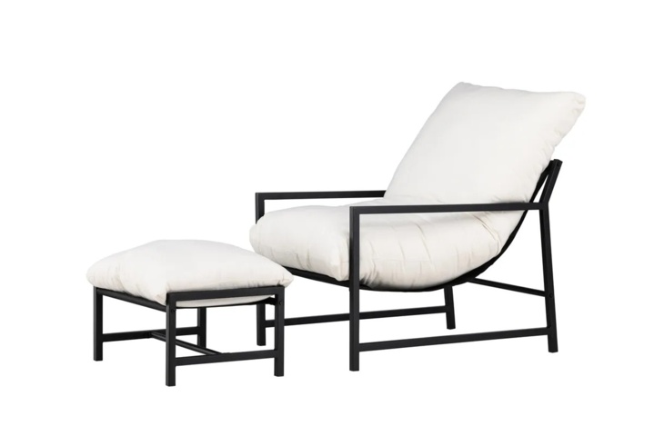 1570172-5 Loungefåtölj Svart