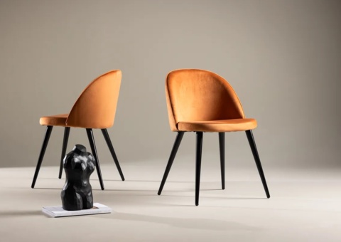 Matstolar Rostig orange 4st