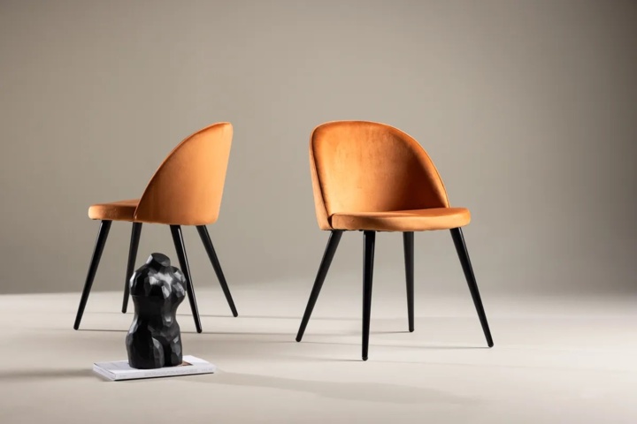 1570181-1 Matstolar Rostig orange 4st