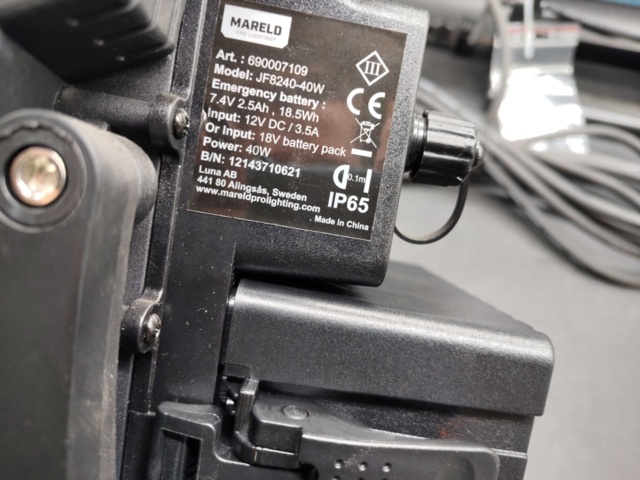1572344-6 Work lights, 2 pcs - Mareld. Vapor 6500, Mareld Bany 4000