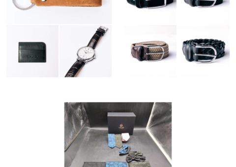 Accessory package with belts and ties, 3 lots - Galio of Sweden