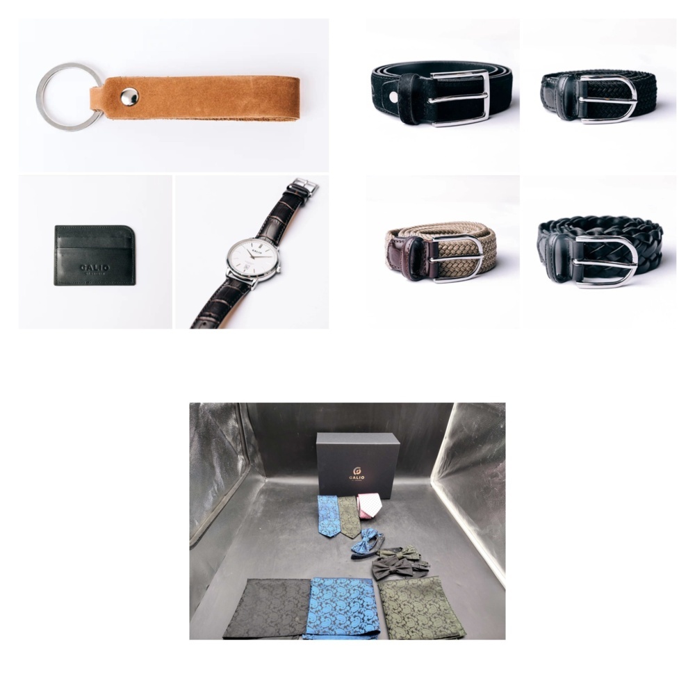 1572383-1 Accessory package with belts and ties, 3 lots - Galio of Sweden