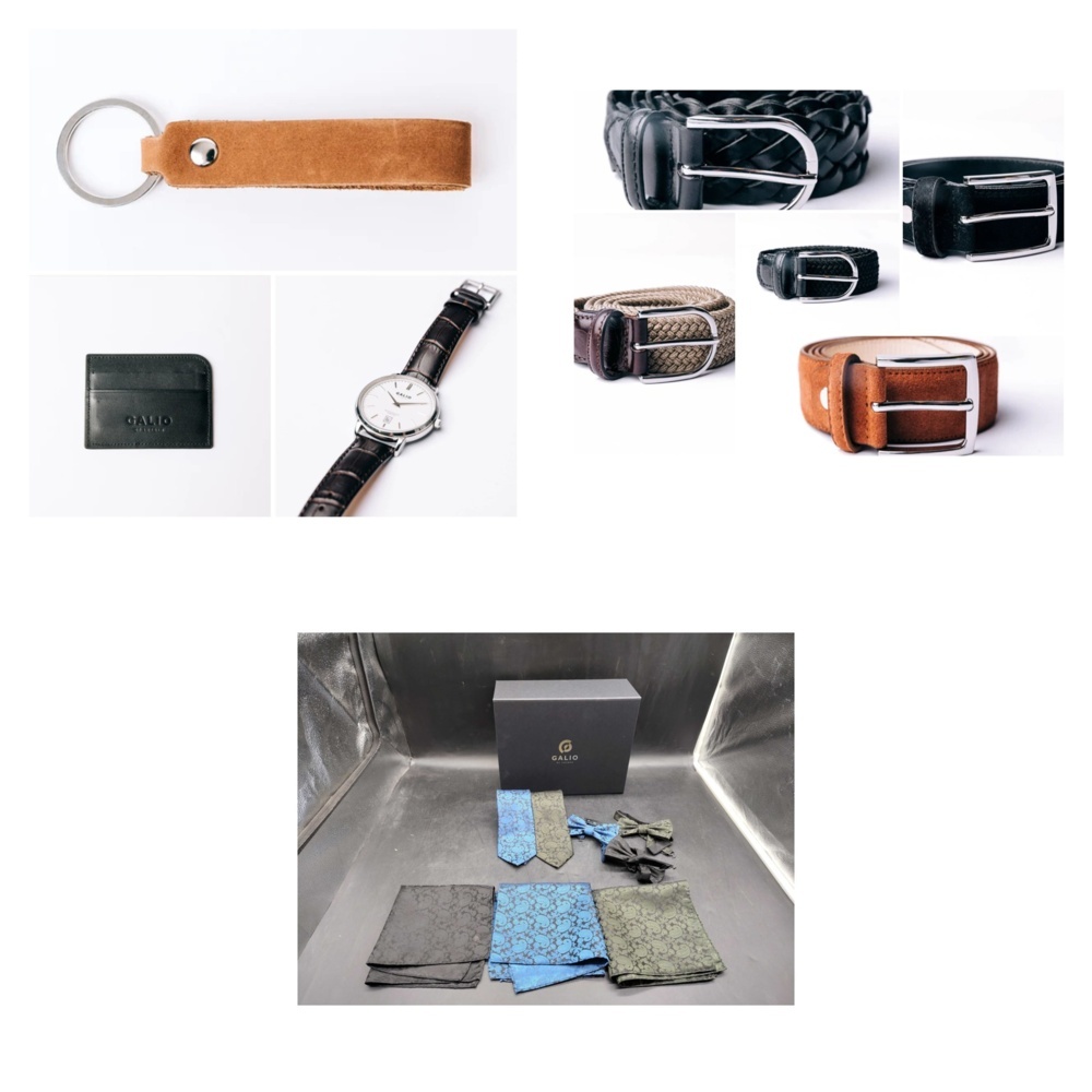 1572384-1 Accessory package with belts and ties, 3 lots - Galio of Sweden