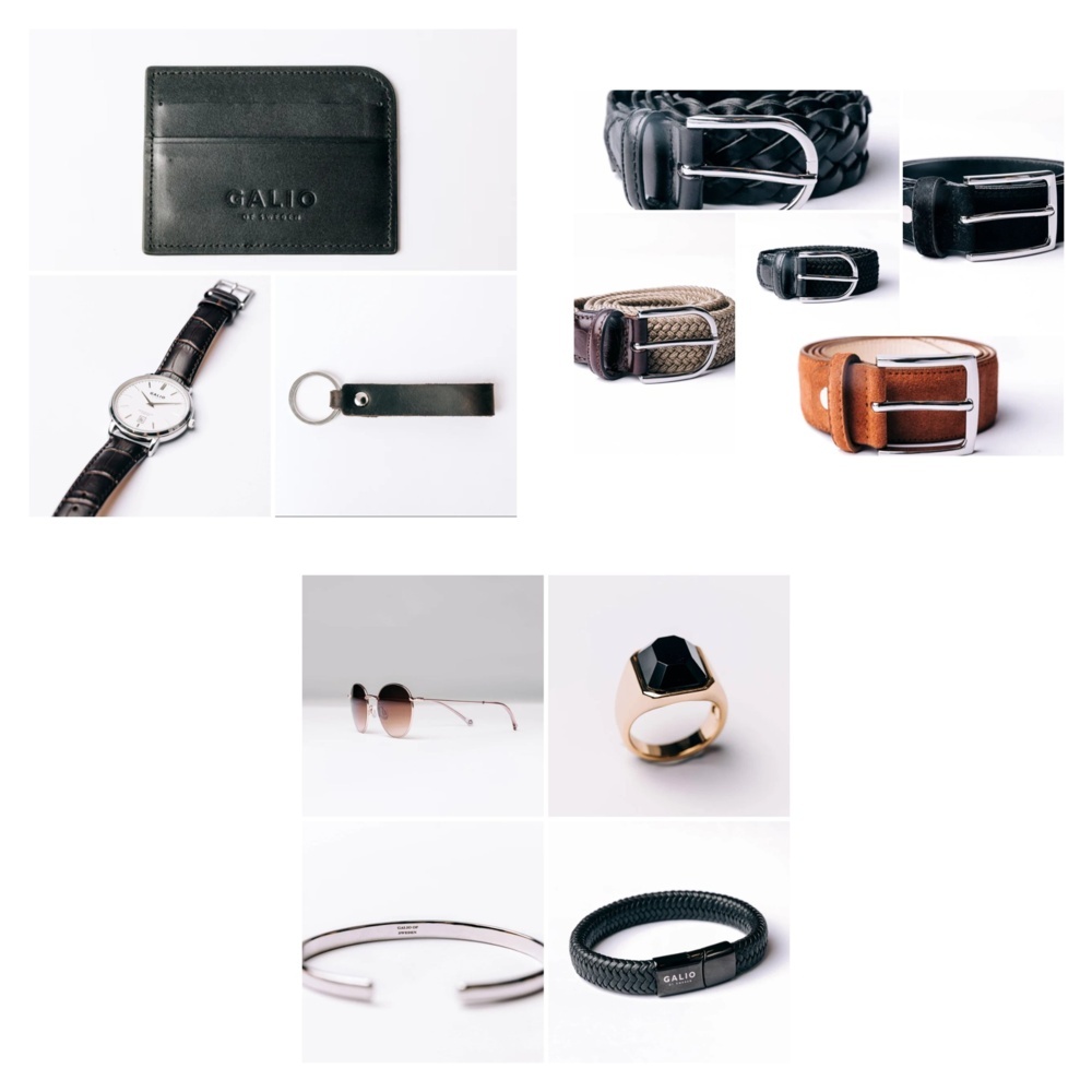 1572393-1 Accessory package with belts, 3 lots - Galio of Sweden